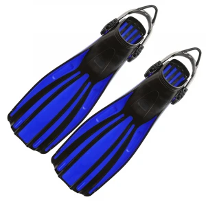 adults size 37-45 adjustable strap open heel short blade TPR soft rubber swim fins snorkeling free diving fins