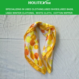 All age group cheap used clothes wholesale to African markets second hand women silk scarf in bulk
