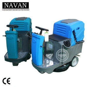 All in one motorized floor scrubber with driving system