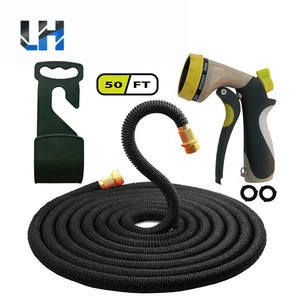 ALL NEWGarden Hose 75 Feet Expandable garden Hose With All Brass Connectors 9 Pattern Spray