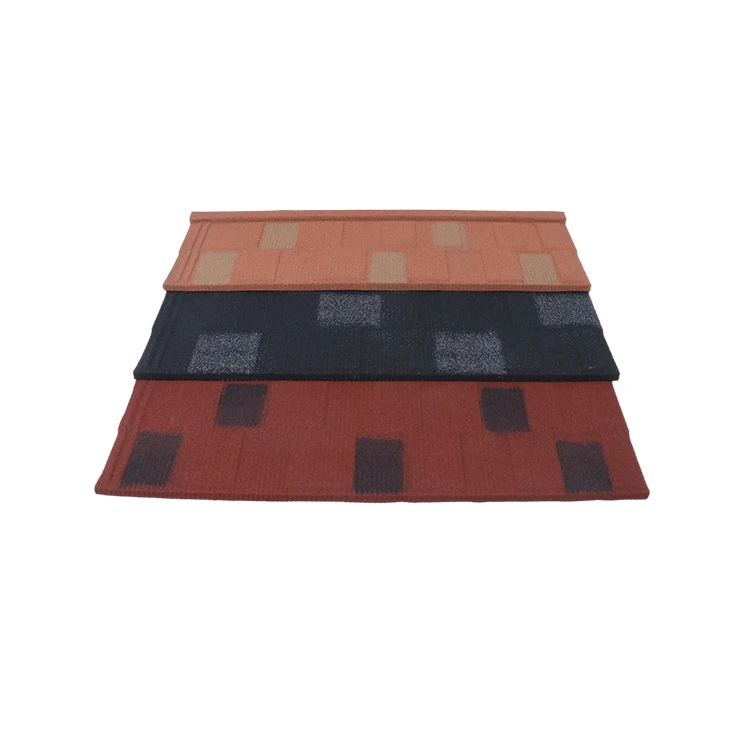 Aluminium zinc stone chip coated color steel roof tile