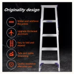 Aluminum reinforced indoor and outdoor double engineering escalator, folding ladder