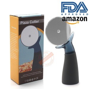 Amazon new design kitchen gadgets Pizza Cutter with TPR handle