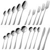 amazon reusable high quality fork spoon knife cutlery set stainless steel spoon set cutlery set