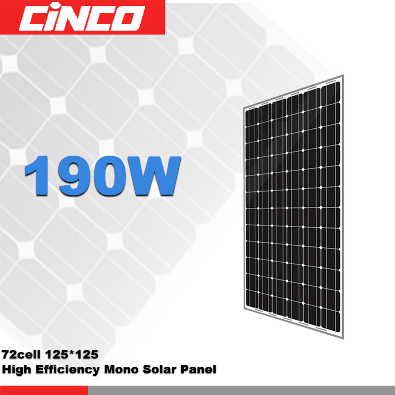 american made solar panels, 180W 190W mono crystalline solar panel for solar tracker system