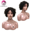 Angelbella Short Curly Wig Natural Black Full Density Machine Made Human Hair Wigs for Black Woman Kinky Curly Wig