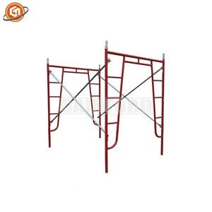 ANSI Standard 5 inch 6inch 7 feet  Powder coated american ladder  frame scaffolding