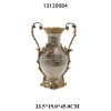 Antique ceramic & bronze hand-painted Gold color ceramic home decoration Vase