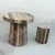 Import Antique Custom Made Vintage Recycle Wood Round Bar Table, Rustic old Railway sleeper Wood Outdoor Table, Antique Cafe Table from India