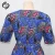 Import Apparel Custom Made Dresses Wholesale Clothing Factory Blue Short Sleeve Dress Flower Print African Womens Dresses from China