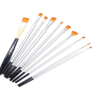art supplies set brush, nylon hair oil paint brush