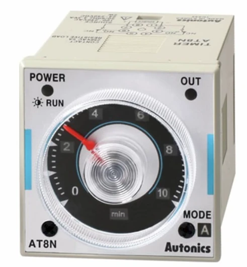 AT8N Autonics Multifunction Timer Multi Function Timer Analog 6-Mode  Multi-Range DPDT or SPDT Timed/Instant. 100-240VAC