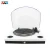 Import Audmic White Full Size Wooden Turntable Vinyl Record Player with Dust Cover from China