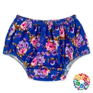 Baby cute flower patterns underwear cotton baby diaper cover bloomer