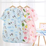 Baby sleeping bag thin section four seasons universal newborn quilt cartoon printed zipper combed cotton baby sleeping bag