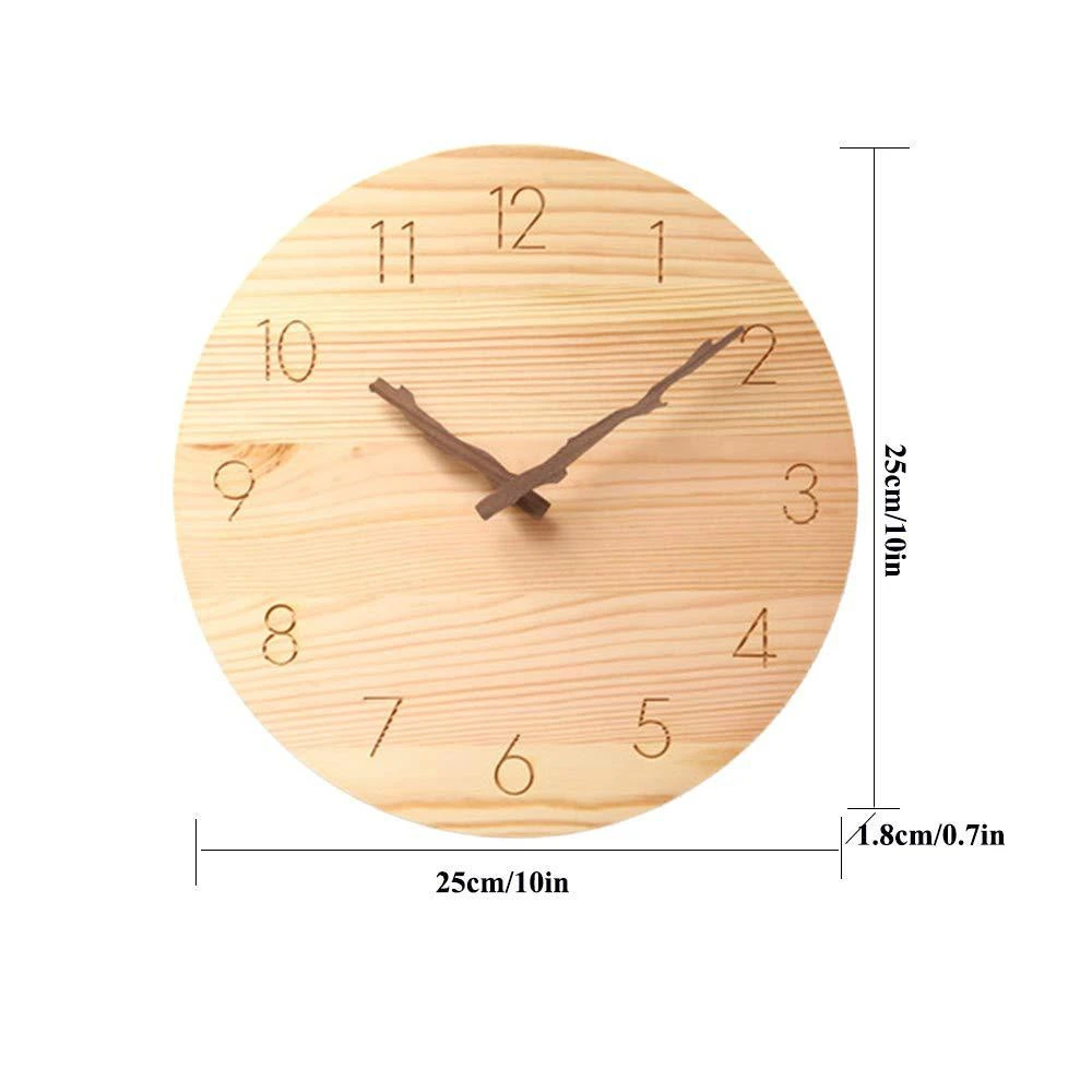 bamboo wood  Round Wall Clock  Wall Clock for Living Room
