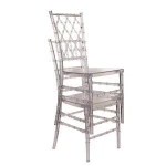banquet restaurant chairs plastic crystal resin tiffany chair