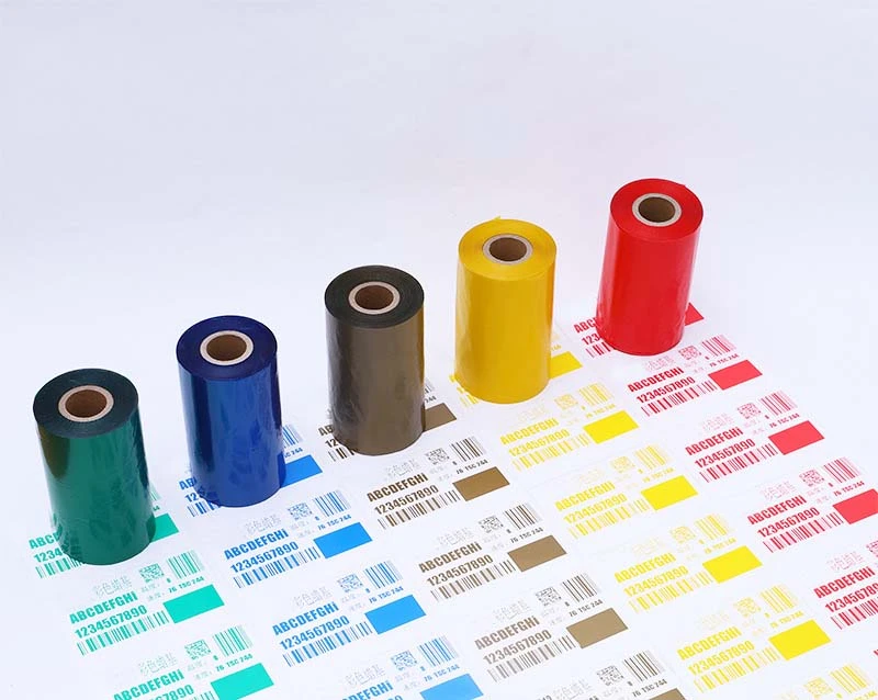 Barcode Label Printing Manufacturer Customized Color Wax Thermal Printer Transfer Ribbon Thermal Resin Photo Ribbon