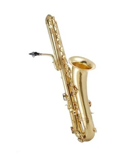 Bass Saxophone ,brass wind musical instrument