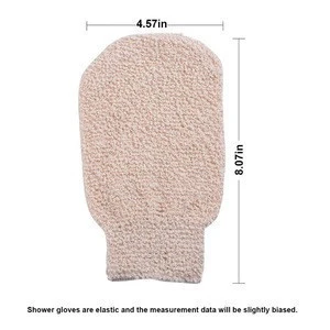 Bath Gloves Exfoliating Wash Foam Massage Scrubber Hemp Cleaning Towel Sponge