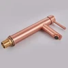 Bathroom accessories good quality wholesale basin faucet, Rose gold Brushed Brass faucet taps
