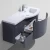 Import Bathroom Furniture with Tempered Glass Small Bathroom Vanities with Tops from China