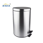 Bathroom Household Cleaning Tools Accessory Stainless Steel Foot Pedal Trash Can Waste Bins 3L