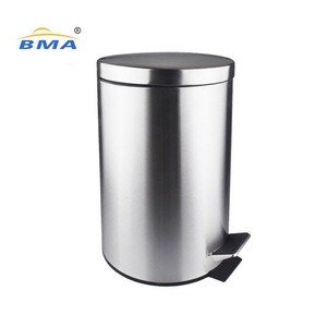 Bathroom Household Cleaning Tools Accessory Stainless Steel Foot Pedal Trash Can Waste Bins 3L
