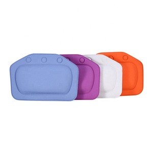 Bathroom Supplies waterproof bathtub spa bath pillow with suction cups Head Neck Rest pillows