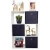 Import Bedside bookcase display shelf storage with 9 cubes cabinet from China