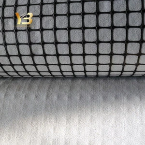 Biaxial geogrid roll  with geotextile steel plastic composite geogrid price