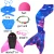 Import Bikini girls mermaid Swimming fins mermaid cosplay girls costume suit skirt hat goggles underwear bra from China
