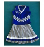 Black Sublimation Printing Girls Costume Cheerleading Uniforms Training Youth Sexy Outfits