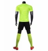 Blank Youth Fluorescence yellow Football Uniform,Soccer Shirt And Short
