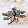 Blue Crystal Dragonfly Brooches Rhinestone Broach Pins CHina wholesale brooch wedding bulk brooches custom fashion jewelry