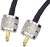 Import BNC Male Connectors 50 Ohm RG58 Coaxial Cable Black RF Coaxial UHF PL259 Male to male female RG58 coaxial cable 4M 10M from China
