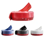 Body Kit 3M Self Front Bumper Guard Lip Samurai Rubber Protector Lip Skirt Universal 2.5m