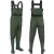 Import Bootfoot chest wader, 2-Ply Nylon/PVC waterproof fishing &amp; hunting waders for Men and Women (Green and Brown) B07 from China