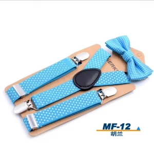 Boys Adjustable Elastic Suspenders And Bow Tie suspenders  for kids