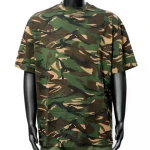 British Camo Tee with Short Sleeve for Patrol Cotton Tactical Camouflage Shirt