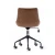 Import Brown Synthetic PU leather full back swivel office chair with wheels, office furniture, commercial furniture from China