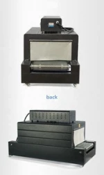 BS-400 tabletop quality heat shrink tunnel packing machine with chain conveyor (plastic film shrink wrapping machine)