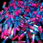 Bulk Aura Titanium Polished Quartz Crystal Points for Crafts