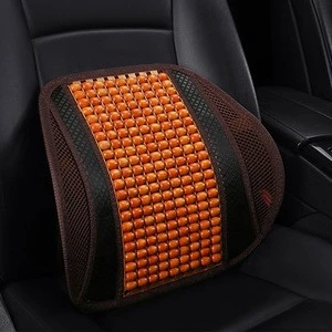 car seat cushion office summer massage wooden beads lumbar support wholesale