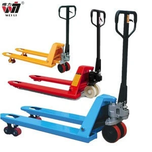 CE Hydraulic trolley / Manual Forklift price cby DF 3ton raymond Hand lifter hand scissor lift Pallet Truck wheels for sale