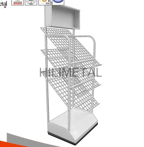 Ceramic tile display rack floor standing metal wire storage stands