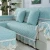 Charmcci 600212 Elegant sofa cover cotton set non-slip cushion headrest living room 3 places 3pcs nylon 3 seater dog protector