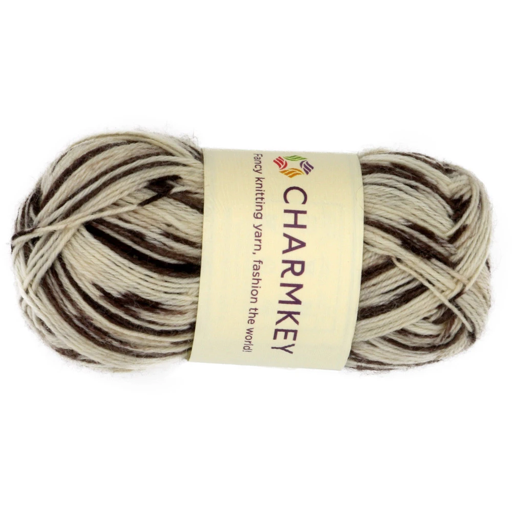 charmkey new products cheap price Soft feeling yarn 75%Superwash Wool 25%Nylon for knitting stretch nylon yarn with 2019