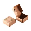 cheap custom design kraft paper soap box packaging folded paper box