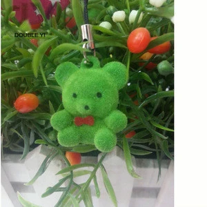 Cheap Cute Mini Bear Doll Animal Flocking Toys For Baby Kids